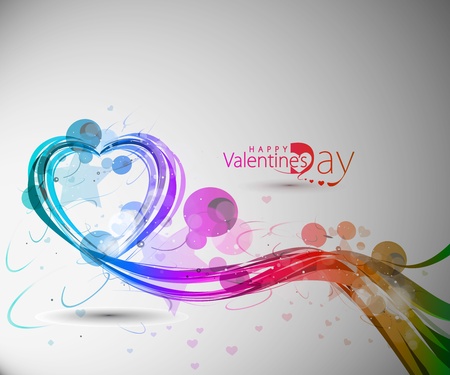 Abstract valentines day colorful heart design element background.のイラスト素材