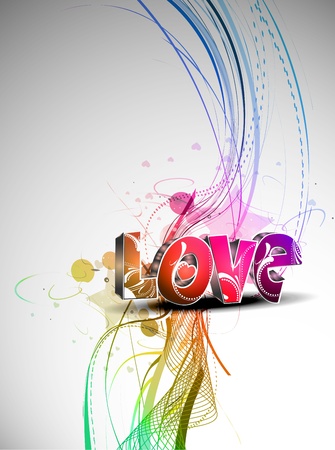 Abstract valentines day colorful  design element background.のイラスト素材