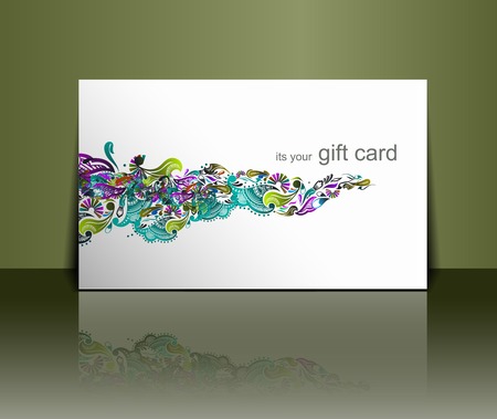 Beautiful gift card design element, vector illustration.のイラスト素材