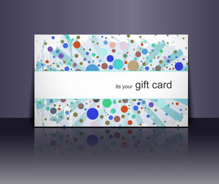 Beautiful gift card design element, vector illustration.のイラスト素材