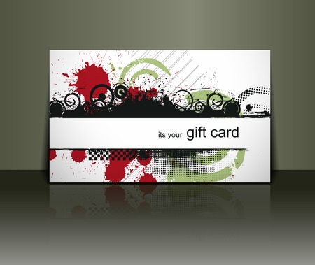 Beautiful gift card design element, vector illustration.のイラスト素材