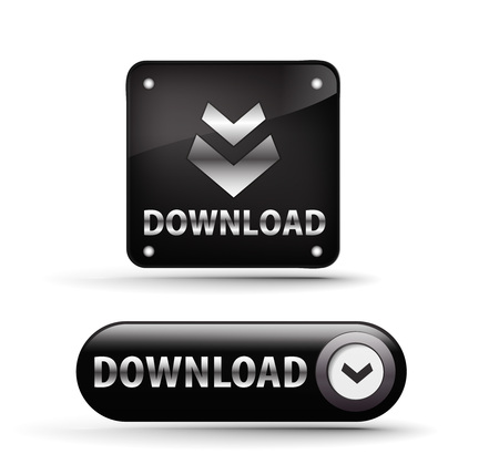 web download icon, includes two versions for your web icon. のイラスト素材