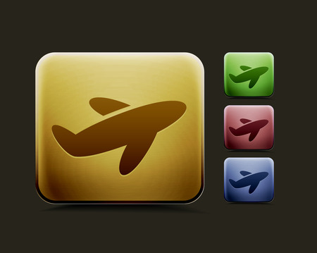 vector travel icon set, includes four color versions for your web colour design used.のイラスト素材