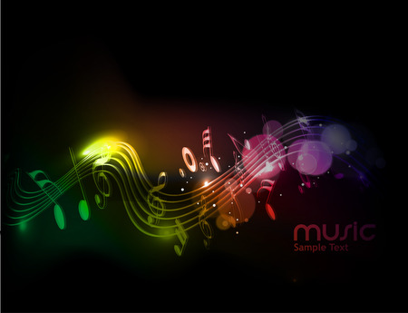 Music notes for design use, vector illustrationのイラスト素材