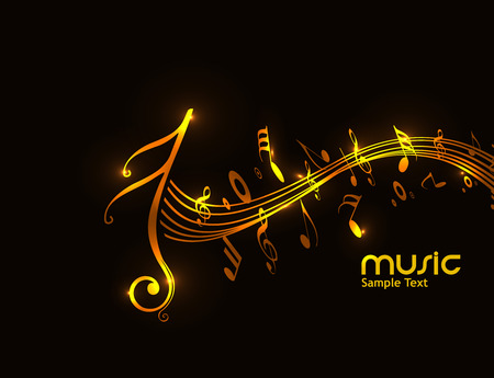 Music notes for design use, vector illustrationのイラスト素材