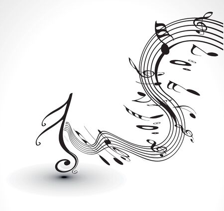 abstract musical notes background for design use.のイラスト素材