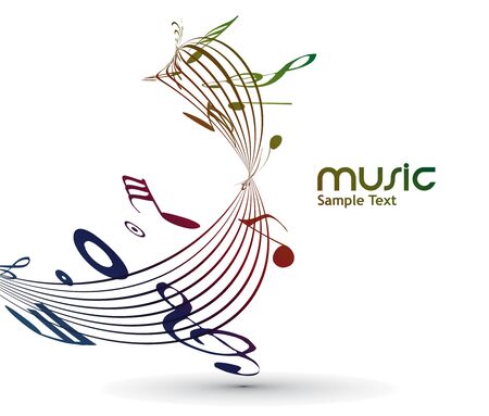 abstract musical notes background for design use.のイラスト素材