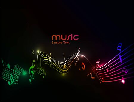 abstract musical notes background for design use.のイラスト素材