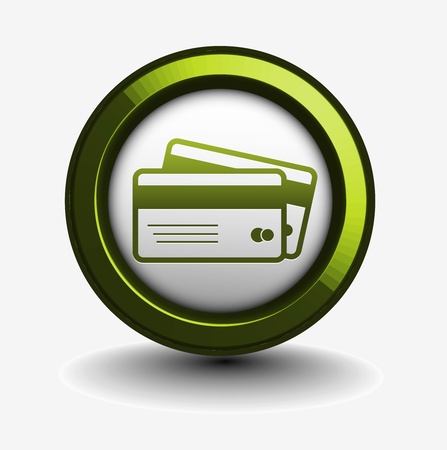 3d vector credit cards icon design element.のイラスト素材