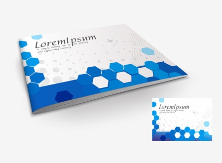 Presentation of brochure cover design template., vector illustartion. のイラスト素材