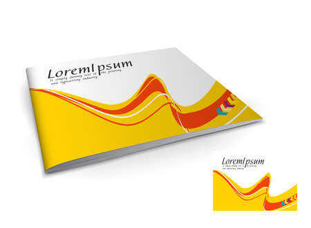 Presentation of brochure cover design template., vector illustartion. のイラスト素材