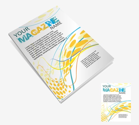 Magazine layout design template. Vector Illustration のイラスト素材