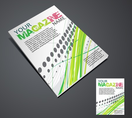 Magazine layout design template. Vector Illustration のイラスト素材