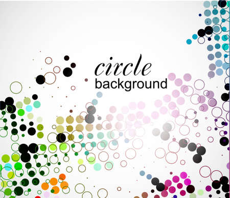 abstract halftone circle background with copy space, vector illustration. のイラスト素材