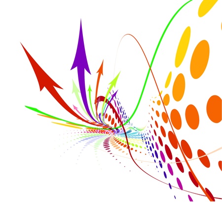 Abstract vector arrow background design.のイラスト素材