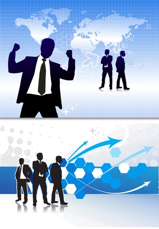 Success business people, conceptual business illustration. のイラスト素材