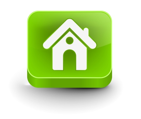 3d vector home icon design with isolated on white のイラスト素材