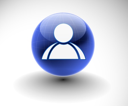 3d vector user web icon design element. のイラスト素材