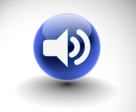 vector speaker icon web design element. のイラスト素材