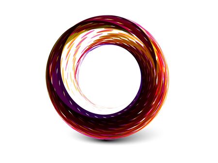 Abstract colorful circle banner for your text. Vector design. のイラスト素材