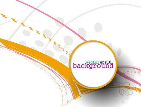 Abstract colorful circle banner for your text. Vector design. のイラスト素材