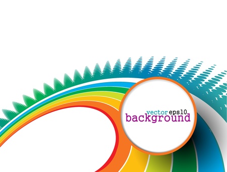 Abstract colorful circle banner for your text. Vector design. のイラスト素材