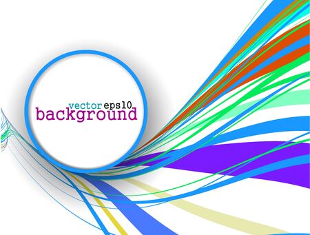 Abstract colorful circle banner for your text. Vector design. のイラスト素材