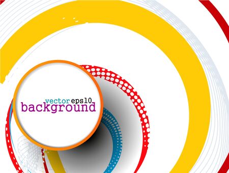 Abstract colorful circle banner for your text. Vector design. のイラスト素材