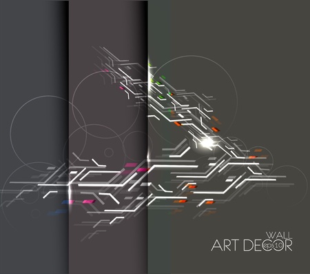 tree variants of cards design with abstract pattern.のイラスト素材
