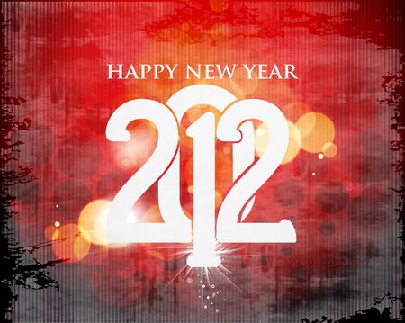 New year 2012 colorful design illustration.のイラスト素材