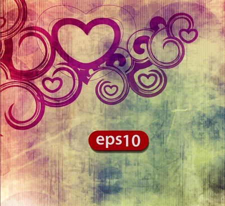 abstract heart vector for valentine background.のイラスト素材