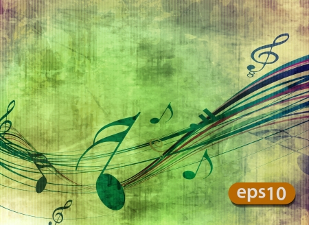 abstract music notes design for music background use.のイラスト素材