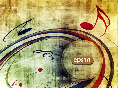 abstract grunge musical background -vector illustrationのイラスト素材
