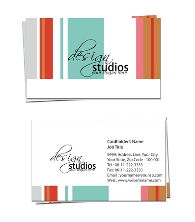 business card set , vector elements for design.のイラスト素材