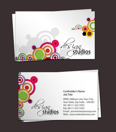 business card set , vector elements for design.のイラスト素材