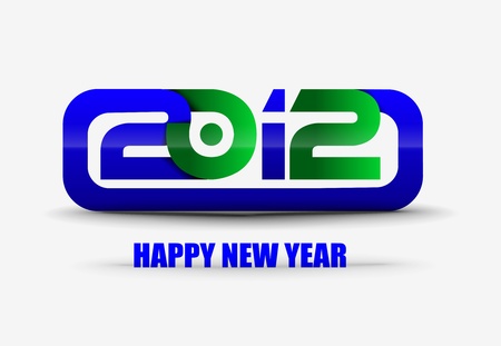 New year 2012  design. Vector illustration のイラスト素材