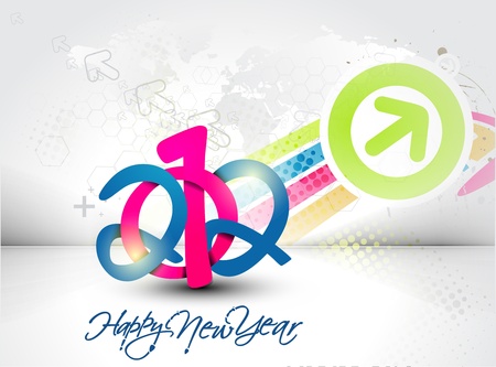 New year 2012 poster background. Vector illustration のイラスト素材