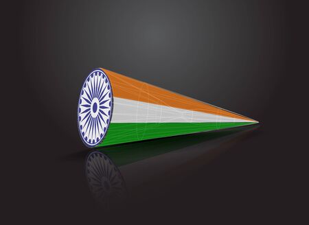 india flag design with Event Original, vector illustration のイラスト素材