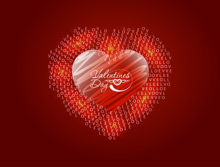 valentine's day background, vector illustration. のイラスト素材