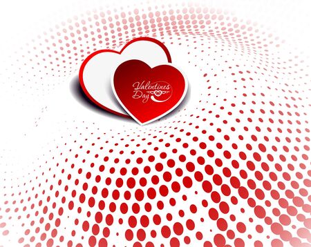 valentine's day, heart vector illustration. のイラスト素材