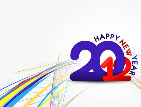New year 2012 design. Vector illustration 