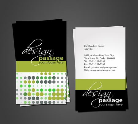 vector business card set, vector illustration.のイラスト素材