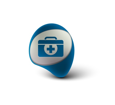 3d glossy medical web icon design, vector illustrationのイラスト素材