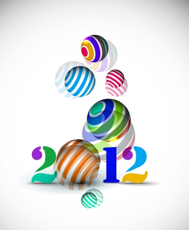 new year 2012 design element. Vector illustration のイラスト素材