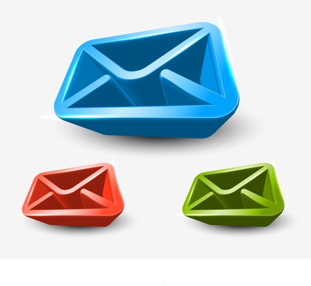 vector email icon web design element. のイラスト素材