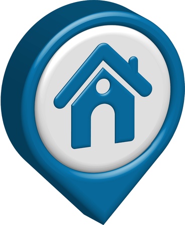 3d vector home icon design with isolated on white. のイラスト素材