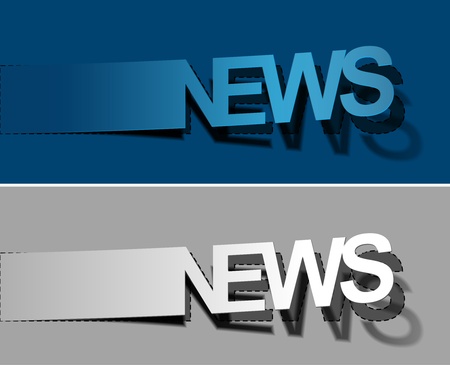 News peel off vector design elementのイラスト素材