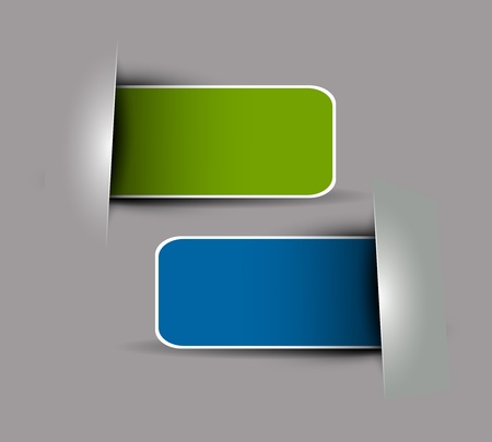 Corners design element isolated On white background, Vector Illustration のイラスト素材