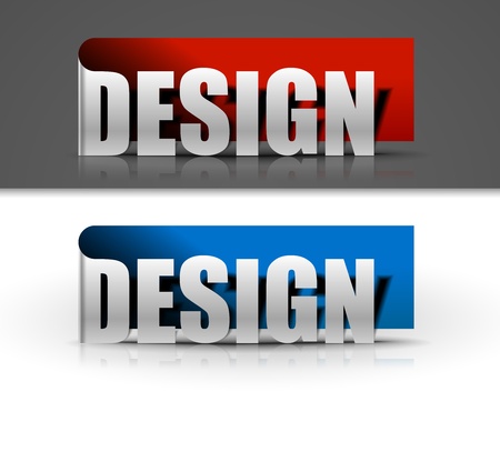 stickers for design element, vector illustrationのイラスト素材