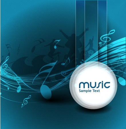 abstract music notes design for music background useのイラスト素材
